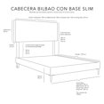 thumbnail image 5 of Box Base cama Slim King Size + Cabecera Bilbao Negro, 5 of 5