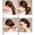 thumbnail image 3 of 6 piezas de plástico negro para hacer moños, moño trenzado, rizador de pelo, accesorio mágico para peinar el cabello LingWen 1327537064480, 3 of 5