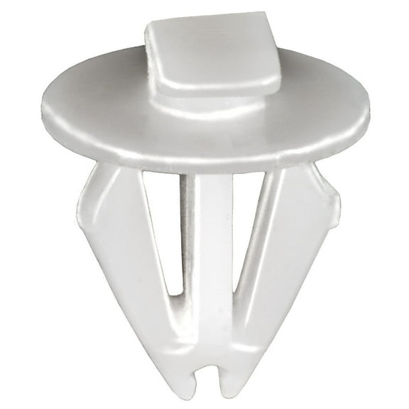 Auveco # 22129 Fits Chrysler Molding Clip, White Nylon. Qty 25.