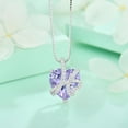 thumbnail image 4 of Starchenie Love Heart Pendant Necklace 925 Sterling Silver June Alexandrite Birthstone Jewelry for Women, 4 of 6