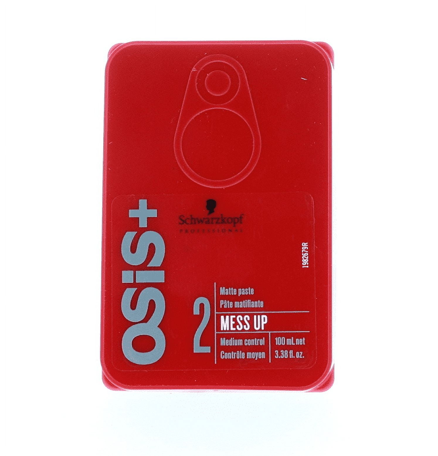 OSIS スタイリング剤 レッド 12個セット Schwarzkopf OSiS Mess Up Matte Paste, 3.38 oz, Textured Modeling