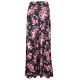 thumbnail image 3 of MixMatchy Women's Basic Foldable High Waist Regular and Plus Size Maxi Skirts, 3 of 5
