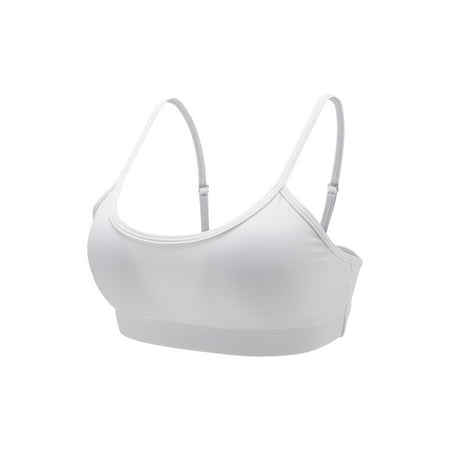 

SEMIMAY Women s Solid Color Sports And Leisure Bra With Chest Pad Women s Small Suspender Yoga Vest