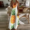 thumbnail image 3 of Lunarable Pineapple Sleeveless Dress Women's Luxury Party Dress Birthday Dresses for Women, 3 of 7