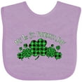 thumbnail image 3 of Inktastic My 1st St. Patrick's Day with Plaid Shamrocks Boys or Girls Baby Bib, 3 of 4