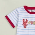 thumbnail image 7 of Toddler Boy Clothes Kids Spring Summer Embroidery Printed Sleeveless Casual 12 18 24 Month 3T 4T 5T New Born for Twins Outfits T-shirt with Elastic Waist Shorts Outfit 2 Piece, 7 of 7