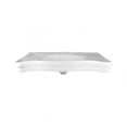 thumbnail image 4 of White Bathroom Console Sink with Satin Bistro Legs, 4 of 7
