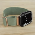 thumbnail image 4 of onn Watch Band, Universal Fit for Apple Watch, Samsung Galaxy, Garmin 20mm, 2 Pack-Pink & Green Knit, 4 of 6