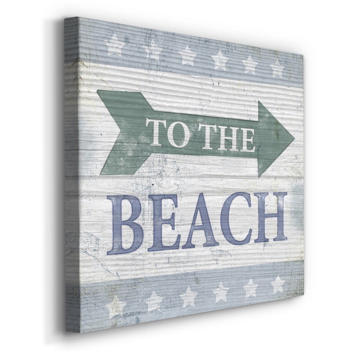 Wexford Home Beach Sign VII-Premium Gallery Wrapped Canvas, 24" x 24" - Ready to Hang