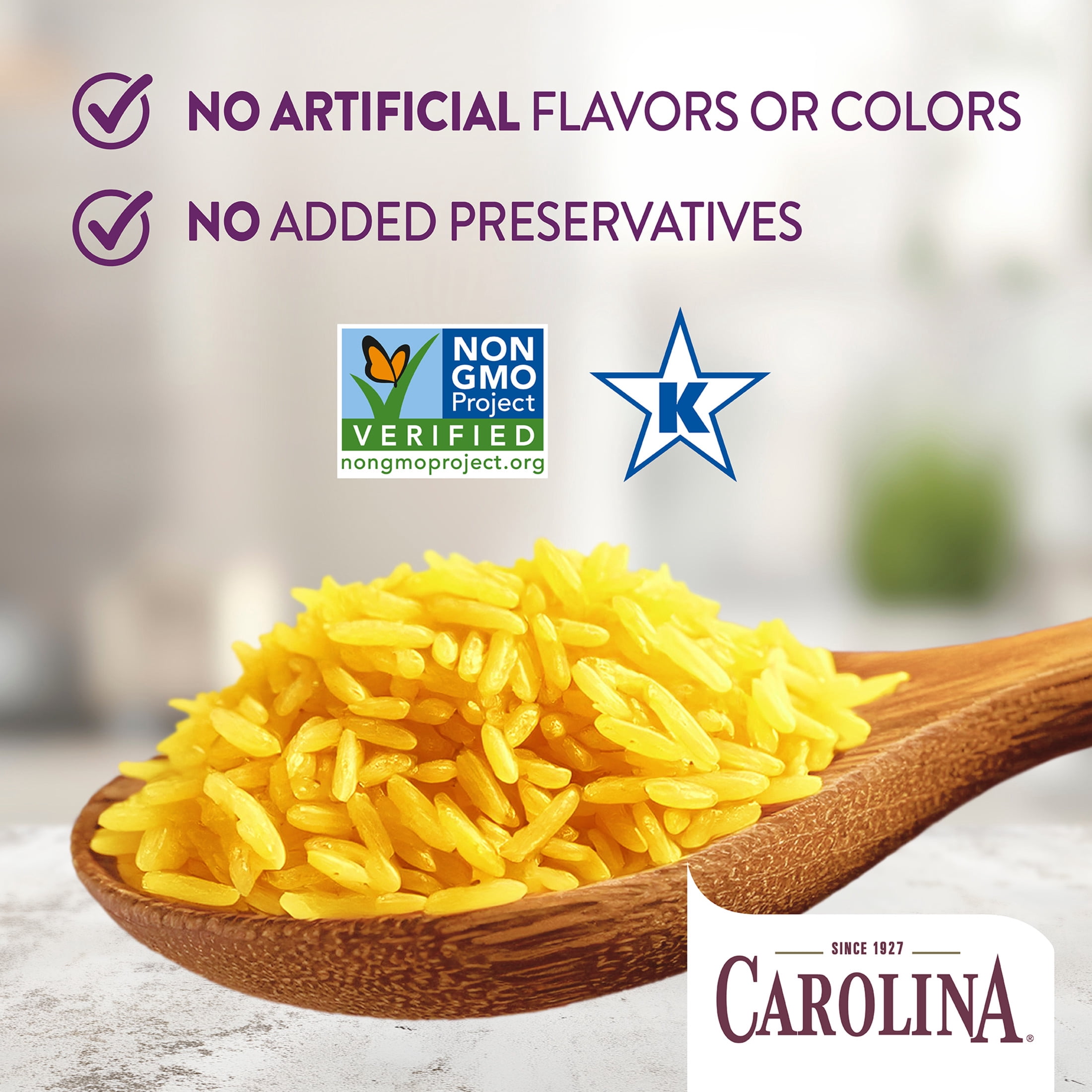 (6 pack) Carolina Ready-to-Eat Yellow Microwavable Rice, Gluten Free, 8.8 oz Pouch