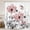 Pink, variant on HVEST Vintage Pink Floral Shower Curtain, Pink Butterfly and Watercolor Flower Shower Curtain - Pink and Gray Bathroom Decor, Waterproof Polyester Fabric, Includes 12 Hooks, 72x72 Inches