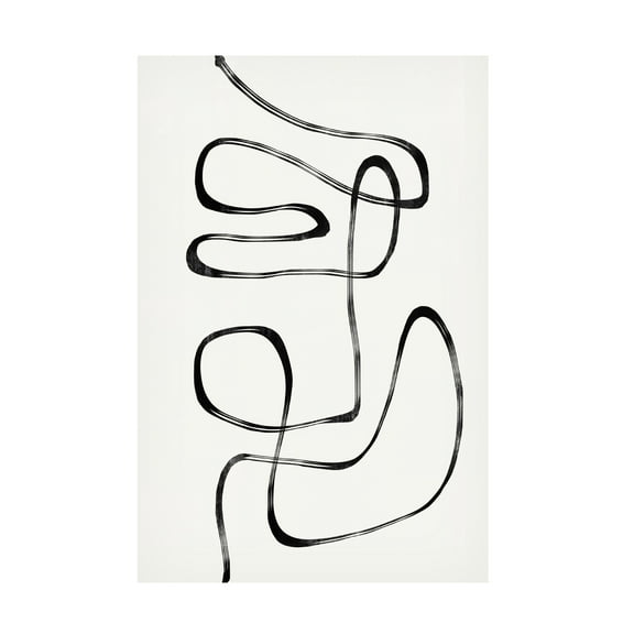 THE MIUUS STUDIO 'Abstract Line No5' Canvas Art