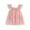 Pink, variant on ZACPNCV Toddler Girls Vintage Party Dress Ruffled Sleeve A-Line Tulle Flower Girls Dresses for Wedding Birthday Gray 6-9 Months