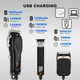 thumbnail image 4 of LQT Cordless Hair Clipper , USB charging, Hair Clipper with LCD display screen,Multi-purpose shaver, sufficient battery life, suitable for home and professional hair salons, exquisite gifts, 4 of 8