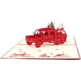thumbnail image 2 of Christmas Tree Cards, Hamdemade Santa Greeting Card, Holiday Xmas Winter New Year Pop Up Card, 2 of 5