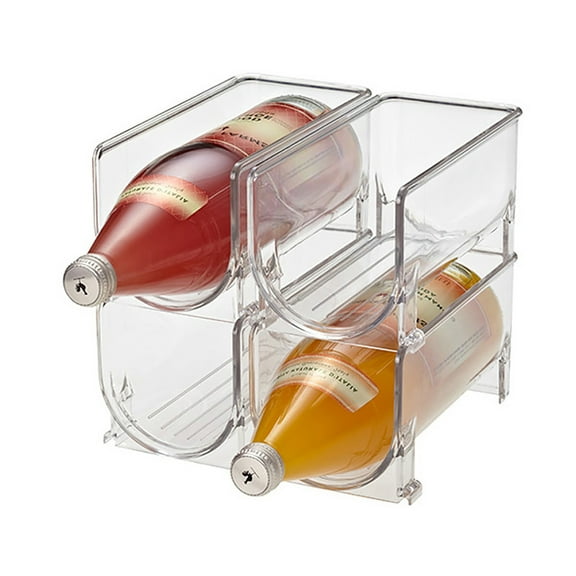 opvise Storage Rack Transparent Space Saving Acrylic Wine Rack Storage Organizer for Wine Transparent