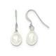 Boucles d'Oreilles Perles de Culture d'Eau Douce Blanches 8-9mm en Argent Sterling – image 1 sur 4