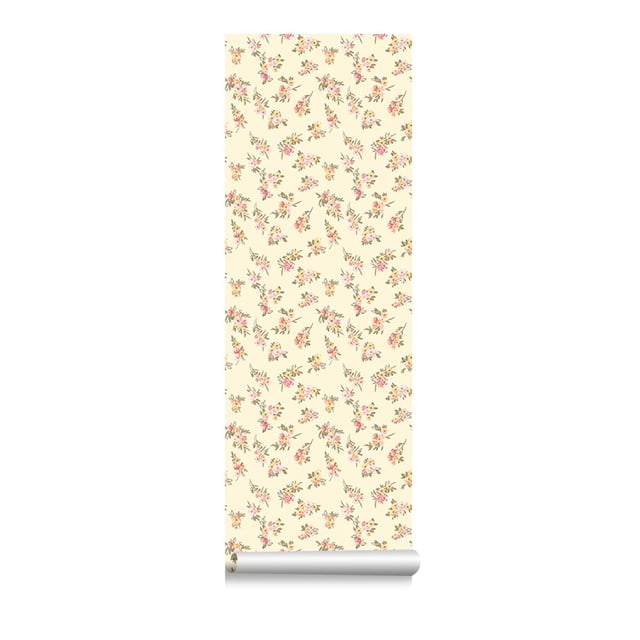 Injueey Pegatina de reparación con diseño de flores, calcomanía autoadhesiva impermeable, decoraciones, parche de suelo resistente al desgaste, Decoración del hogar Tipo10 40x300 cm (largo)
