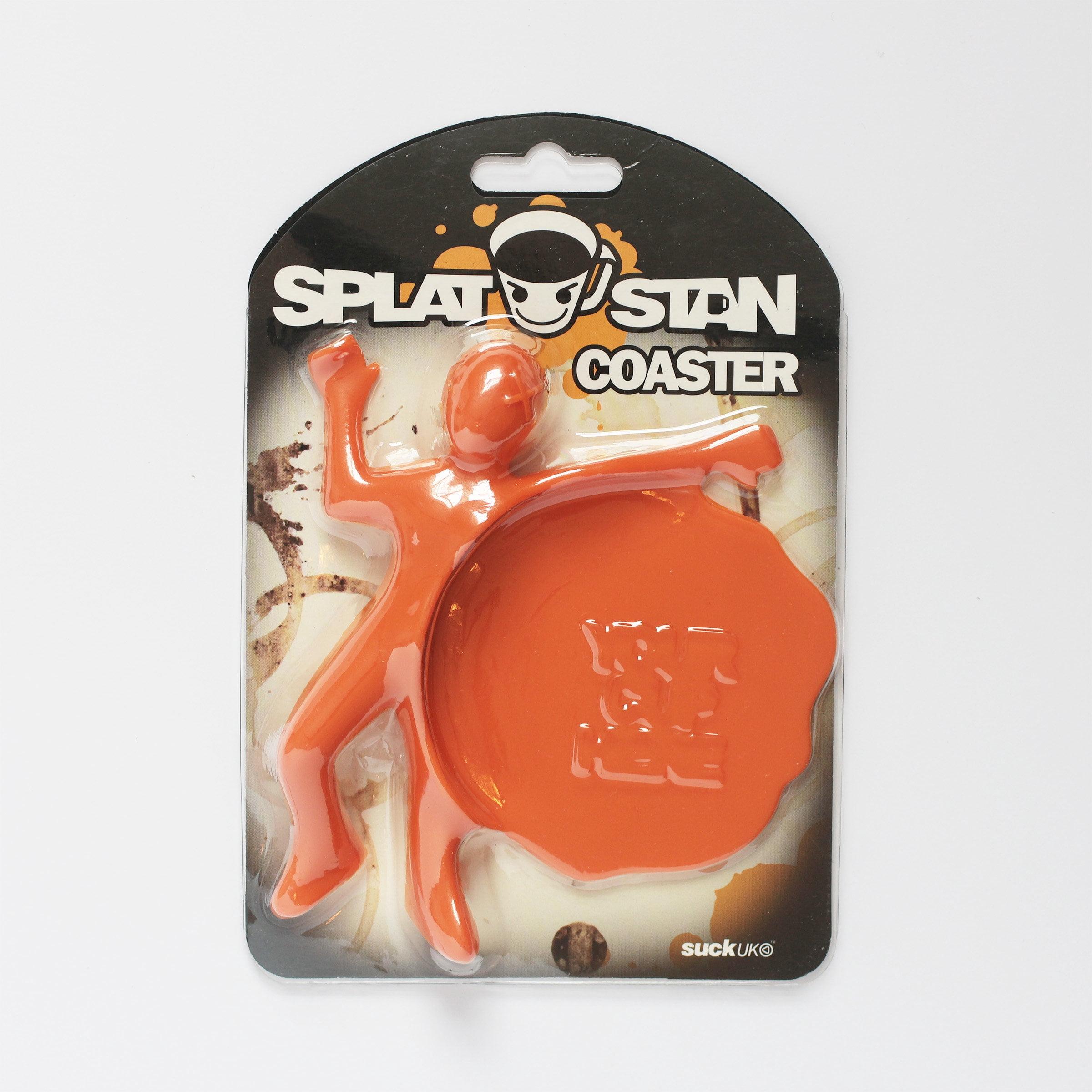 Suck UK Splat Stan Silicone Drink Coasters, Funny Desk Decor