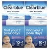 (2 pack) Clearblue Ovulation Starter Kit, 10 Count Ovulation Tests, 1ct Pregnancy Test