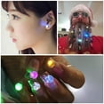 thumbnail image 6 of Sunjoy Tech Changing Color Light Up LED Earrings, Studs Flashing Blinking Earrings, Dance Party Accessories Decoration Christmas Halloween Gifts for Men Women, 6 of 8