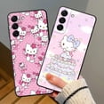 thumbnail image 4 of Bonita Funda de teléfono rosa de Hello Kitty para Samsung Galaxy, A53, A54, A51, A52, A73, A72, A71, A12, A13, A14, A70, A50, A21, A33, A42, 4 of 5