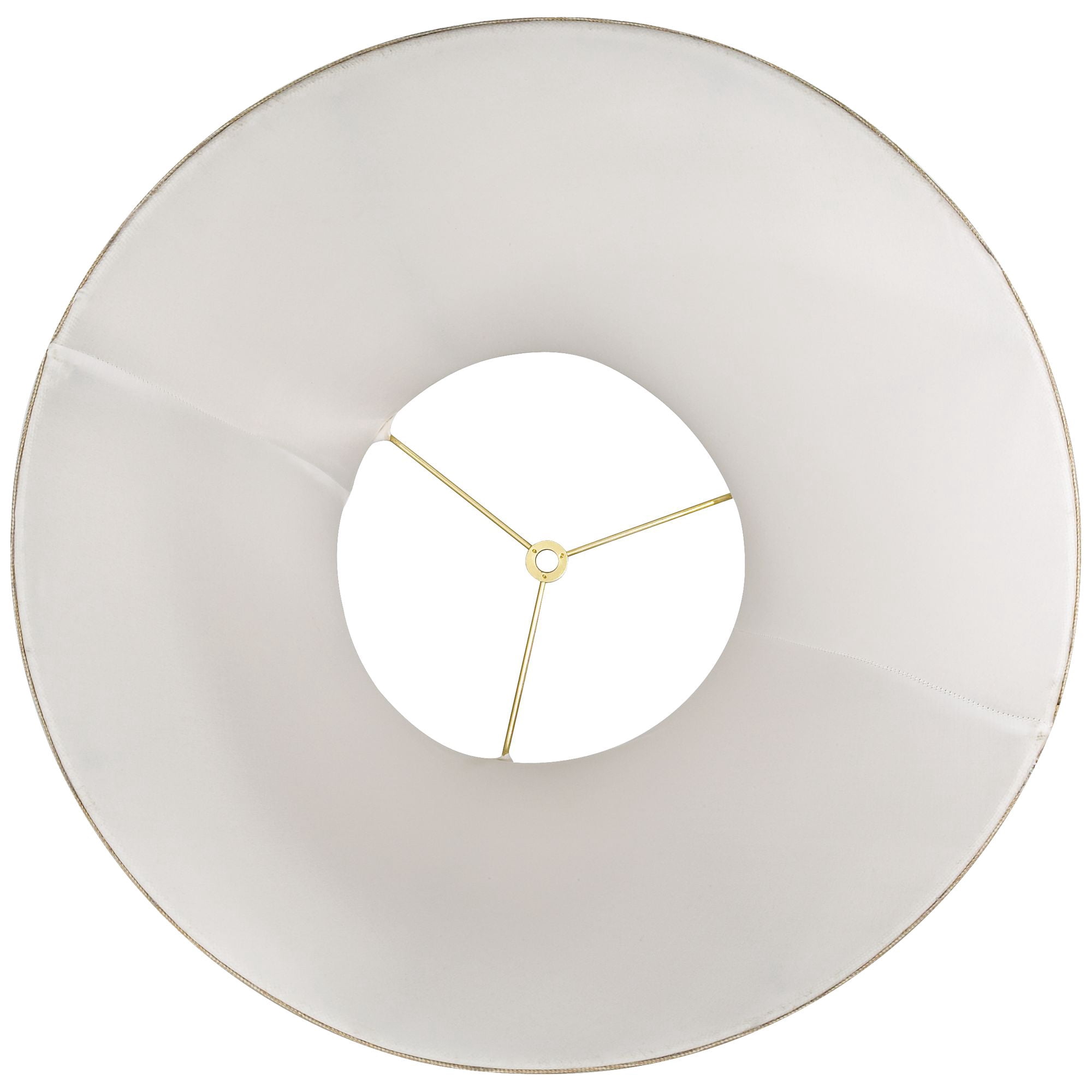 Springcrest Set of 2 Bell Lamp Shades Beige Large 9" Top x 19" Bottom x 12.5" High Spider with Replacement Harp and Finial Fitting
