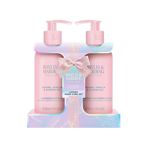 Baylis & Harding Set de regalo para mujer - Paquete para el cuidado de las manos y la piel - Indulgente con aceite de jojoba, vainilla y almendras - Paquete de 2