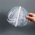 thumbnail image 4 of Harpily Mesh Laundry Small Laundry Baskets Wall Laundry Hamper Laundry Hamper Dirty Clothes Basket White Foldable Mesh Laundry Laundry Basket Dirty Clothes Storage Basket, 4 of 4