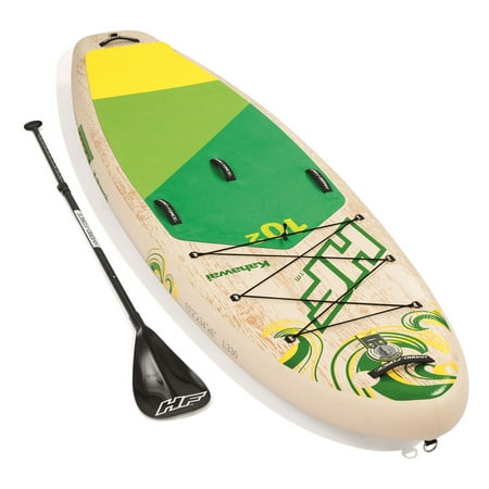 Bestway Hydro Force Kahawai 10 Foot Inflatable SUP Paddle Board Package w/ (Best Way To Get Rid Of Foot Calluses)
