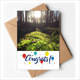 thumbnail image 1 of Luz ciencias forestales paisajes naturaleza Sobre de la Carta de felicitación de la tarjeta de matrimonio, 1 of 4