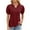 Wine, variant on Fesfesfes Womens Summer Tops Women's Fashion Solid V Neck Short Sleeves Casual T-Shirt Top Womens Blouses And Tops Dressy XL(US:10)