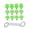 Green, variant on Almencla 12 Pieces Football Boot Spikes Screw in Threading Screw Non Slip with Wrench Black