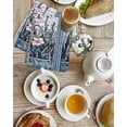 thumbnail image 4 of Blue Spring Floral Kitchen Dish Towels for Drying Dishes Set of 4, Summer Butterfly Farmhouse Waffle Weave Microfiber Hand Tea Bathroom Towels Quick Dry & Absorbent Towel 15.7x23.6, 4 of 7