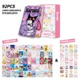 thumbnail image 1 of 92Pcs/Set Sanrio Hello Kitty Collection Card Anime Kuromi Cinnamoroll Double Sided HD Color Printed Photo Card Laser Lomo Card, 1 of 5
