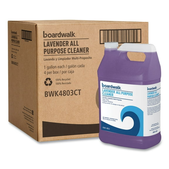 All Purpose Cleaner, Lavender Scent, 128 oz Bottle, 4/Carton | Bundle of 2 Cartons