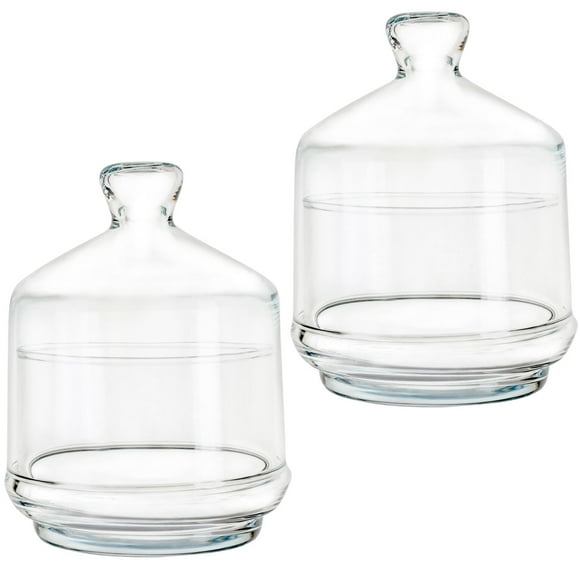Juego de 2 Bomboneras Capelo Dulcero De Vidrio Berry Cupcake para decoración y postres 285 ml