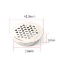thumbnail image 4 of Goodhd 10Pcs Stainless Steel Air Vent Grille / Wardrobe Cabinet Metal Ventilation Plug, 4 of 5