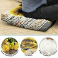 thumbnail image 3 of Artistic Sunflower Pattern Floor Pillow - 4.7" Thick Zabuton with Skin-Friendly Fabric for Long Sessions, 3 of 3