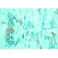 thumbnail image 1 of Ahgly Company Indoor Rectangle Solid Turquoise Blue Modern Area Rugs, 8' x 10', 1 of 4