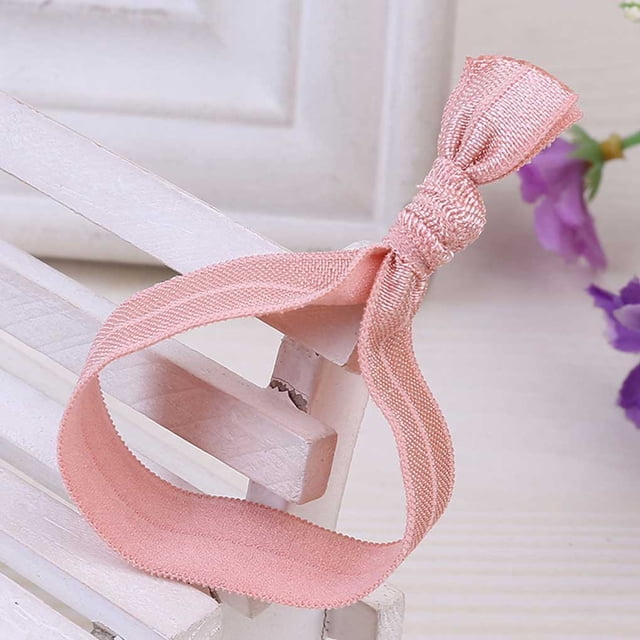 Hair Ring Seamless High Elasticity Knotted Adjustable Ponytail Holder Colorful Hairs Rope Scrunchies Accessories Multi Color Flesh pink
