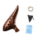 thumbnail image 2 of Ocarina con libro de música, elegante estuche de resina para guardar recuerdos de fiesta, piccolo para presentaciones, adultos, niños y principiantes. marrón oscuro, 2 of 8