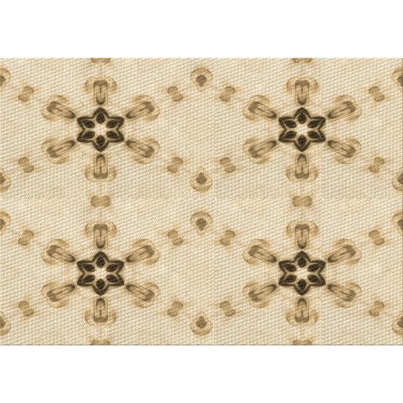 Ahgly Company Machine Washable Indoor Rectangle Transitional Golden Blonde Gold Area Rugs, 2' x 3'