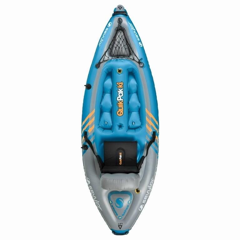 Sevylor Quikpak K1 1人用カヤック セビラー カヤック Sevylor Quikpak K1 1-Person Inflatable Kayak, Easy Setup, Rugged