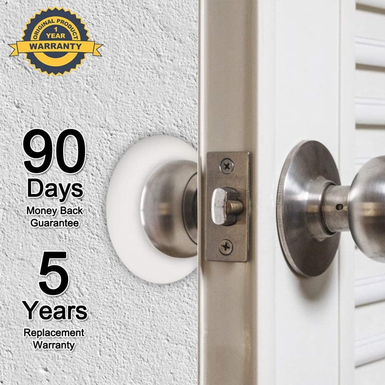 Self-Adhesive Rubber Wall Protector - Door Handle Buffer Bumper Guard Stopper, 50mm Diameter