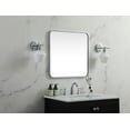 thumbnail image 5 of Soft corner metal square mirror 24x24 inch in Silver, 5 of 7