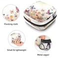thumbnail image 3 of Sanitary Napkin Storage Bag for Girls Women, Portable First Period Pads Bag Tampons Holder Girls Travel Makeup Bag, Large Capacity Watercolor Butterflies with Flowers, 3 of 6