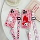 thumbnail image 5 of Funda de teléfono con correa para la muñeca para Samsung Galaxy S7 Edge, S8, S9, S10, S20, S21, S22, S23 Plus, Ultra, S21FE, Note 8, 9, 10, 20, Hello Kitty, 5 of 5