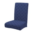 thumbnail image 2 of Thickened Jacquard Dining Chair Cover | Stretch Polyester Slipcover | Elastic Retractable Fit | Waterproof Dirtproof | Velvet Texture | Gray White Navy Red Khaki | 15.7-19.6in x 17.7-25.5in | 1 Pack, 2 of 6
