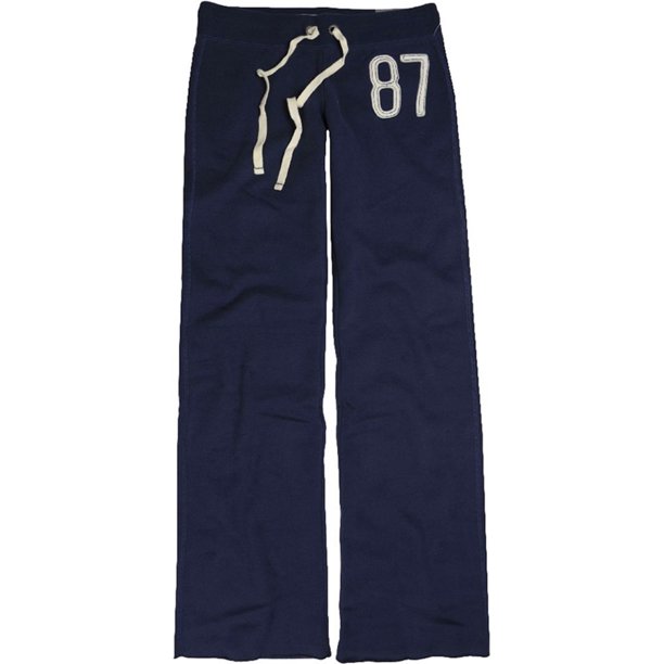 Aeropostale Womens Fleece Classic Casual Sweatpants, Azul, X-Large